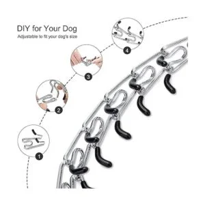 JIPIMON Collar ajustable para perros con cómoda punta de_3