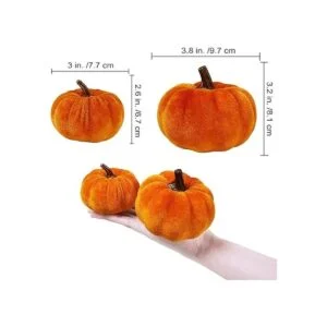 Juego de 16 calabazas decorativas de imitación pequeñas de_3