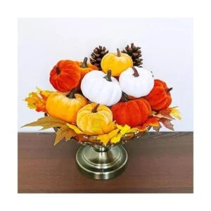 Juego de 16 calabazas decorativas de imitación pequeñas de_7