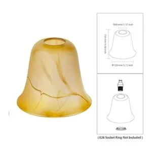 RORIANO Grietas Persiana de vidrio ámbar accesorio de_2