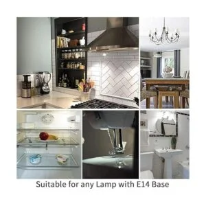 LUHMQ E14 bombillas LED E14 3 unidades base de rosca_6