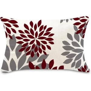 Hexagram Juego de 4 fundas de almohada geométricas azules_3