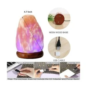 Lámpara de sal del Himalaya luz nocturna 16 colores_5