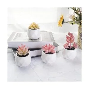 Tiita Suculentas artificiales de imitación en macetas_4