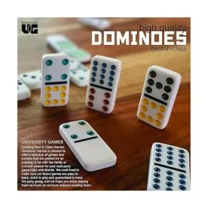 Juego de dominó de puntos de colores giratorios de juegos_6