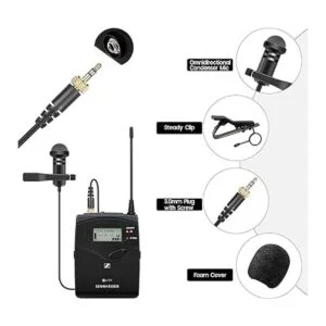 paquete de 2 micrófonos de solapa lavalier compatibles con_6