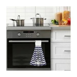 Giwawa Toallas de mano de ancla náutica 2 unids suave azul_6