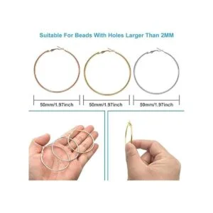 60 piezas de aretes de aro de acero inoxidable aretes_2