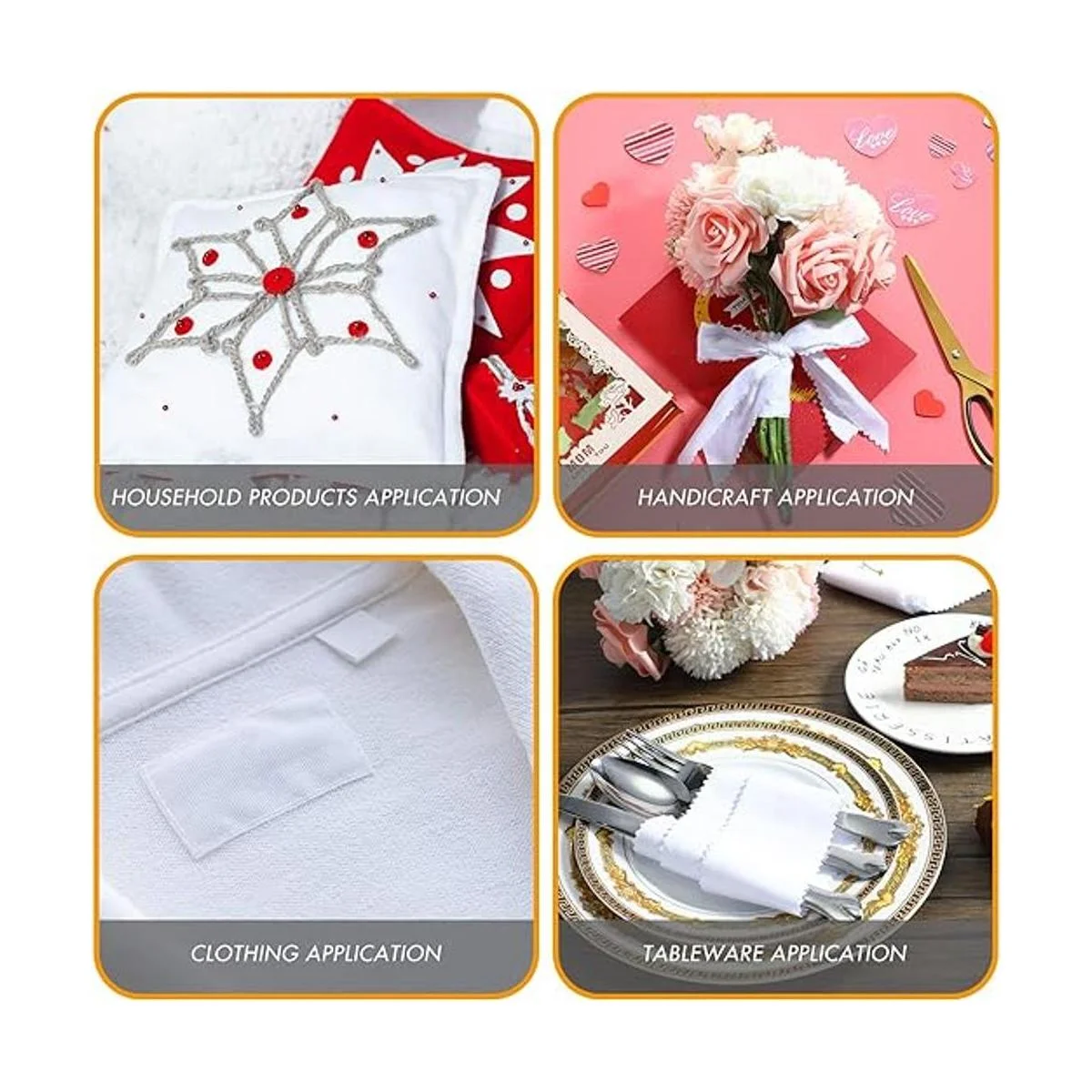 BOAO 40 rollos de tiras de tela colección de tiras de_6