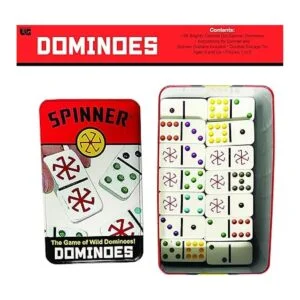 Juego de dominó de puntos de colores giratorios de juegos_4