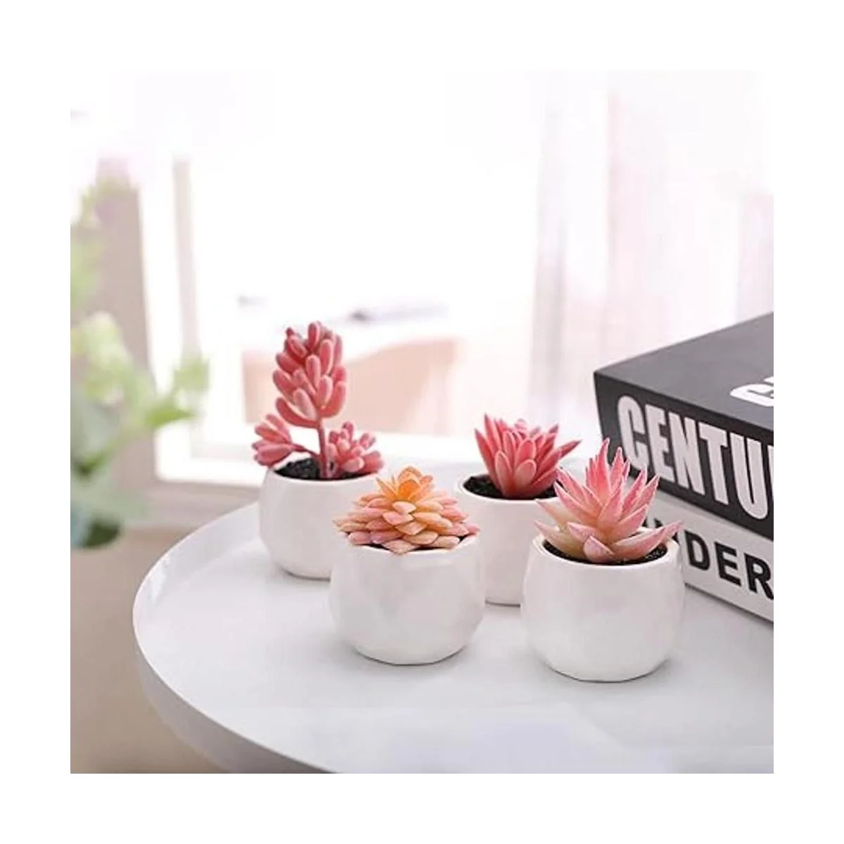 Tiita Suculentas artificiales de imitación en macetas_6