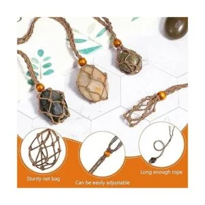 18 piezas de cristal vacío para collar con cuerdas de_2