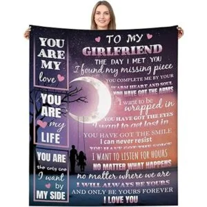 Manta de novia con texto en inglés I Love You para_2