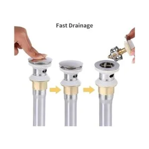SuperMore Tapón de drenaje desplegable para fregadero de_3