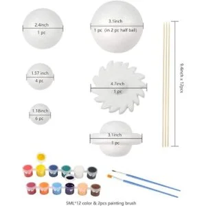 Pllieay El kit de bolas de espuma para modelo del sistema_3
