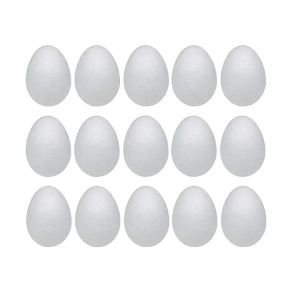 Crafjie Huevos de espuma de poliestireno de 3.1 in para_1