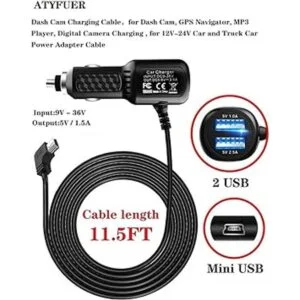 Cable de carga de Dash Cam cable de carga GPS cable de_2