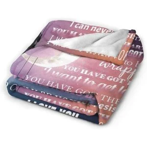 Manta de novia con texto en inglés I Love You para_6