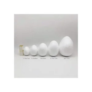 Crafjie Huevos de espuma de poliestireno de 3.1 in para_3
