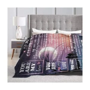 Manta de novia con texto en inglés I Love You para_7