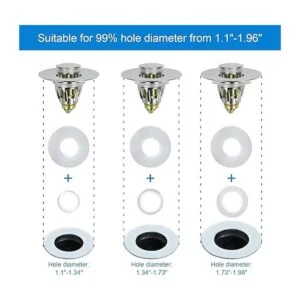 Tapón de lavabo de baño mejorado filtro de drenaje_4