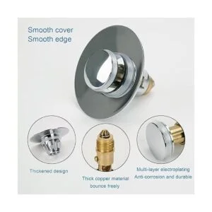 Tapón de lavabo de baño mejorado filtro de drenaje_6