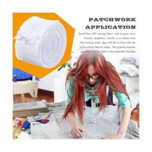 BOAO 40 rollos de tiras de tela colección de tiras de_5