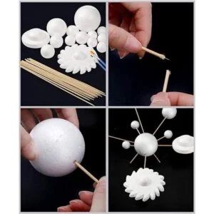 Pllieay El kit de bolas de espuma para modelo del sistema_4