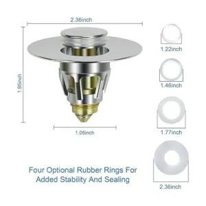 Tapón de lavabo de baño mejorado filtro de drenaje_2