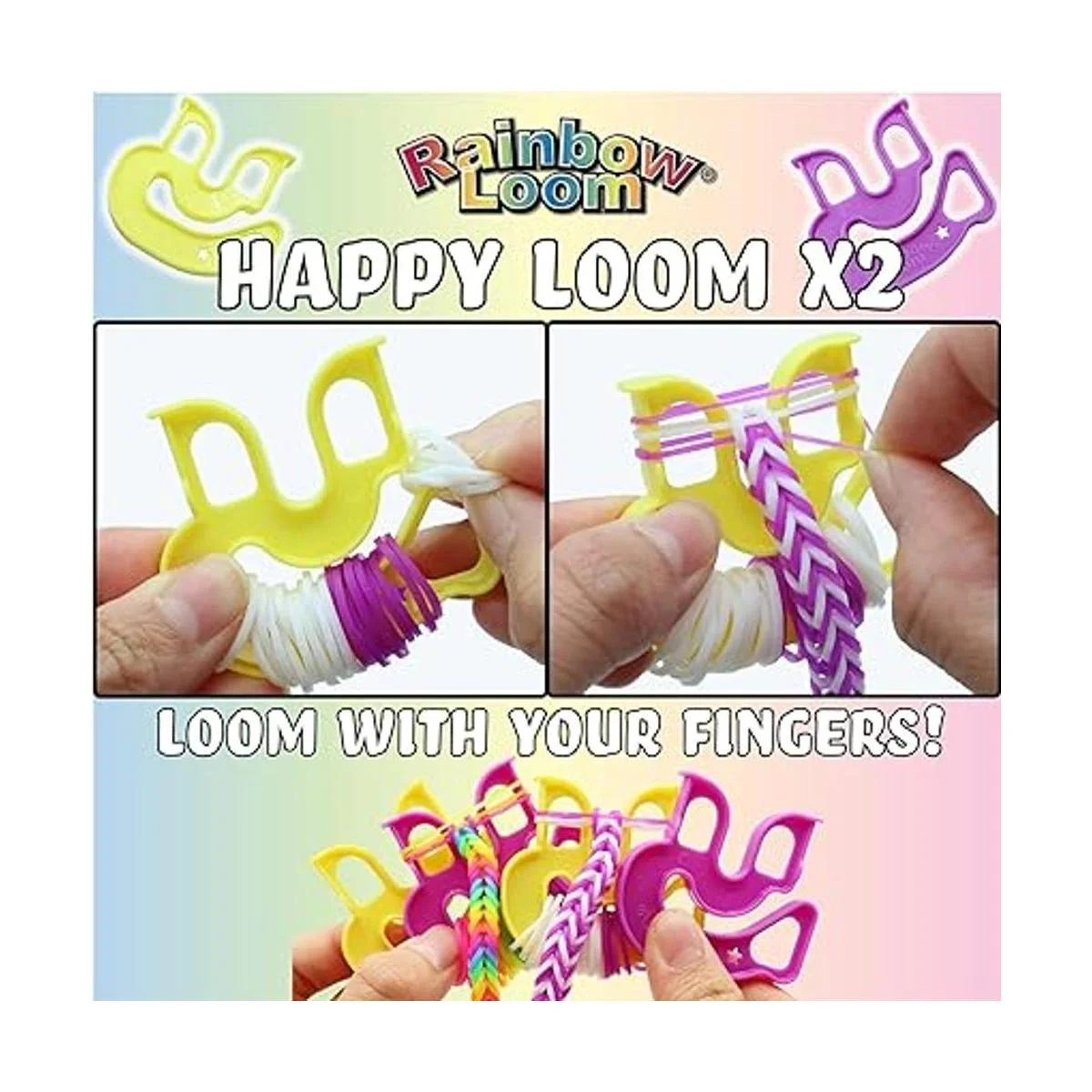 Rainbow Loom LoomiPals Juego combinado con 60 bonitos_4