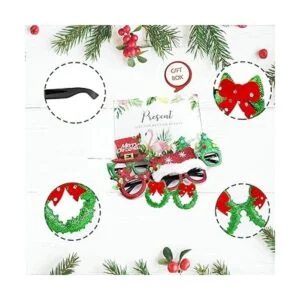 Halovin 20 marcos de anteojos de Navidad para niños_4