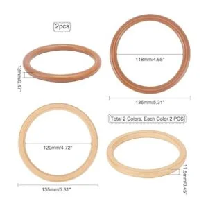 PH PandaHall 6 piezas de 3 colores de madera plana forma_4