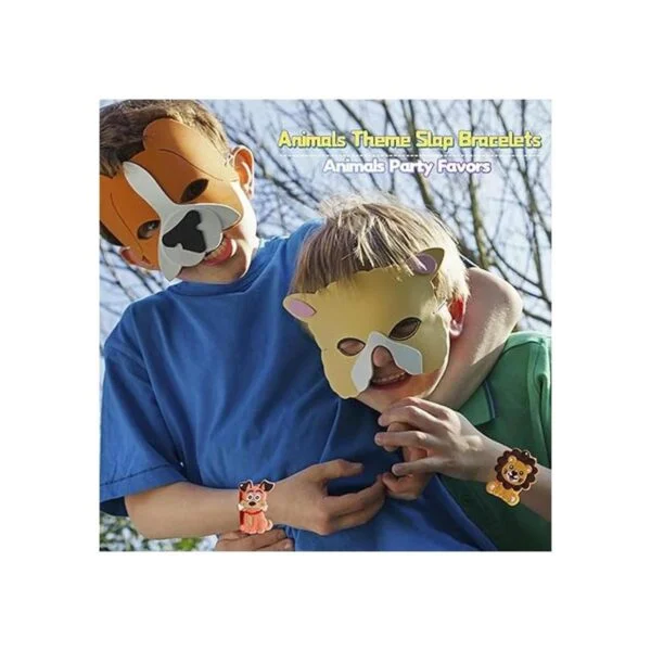 Pulseras con forma de bofetada de animales recuerdos de_5