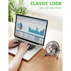 Ventilador de escritorio USB pequeño de 4 pulgadas mini_2
