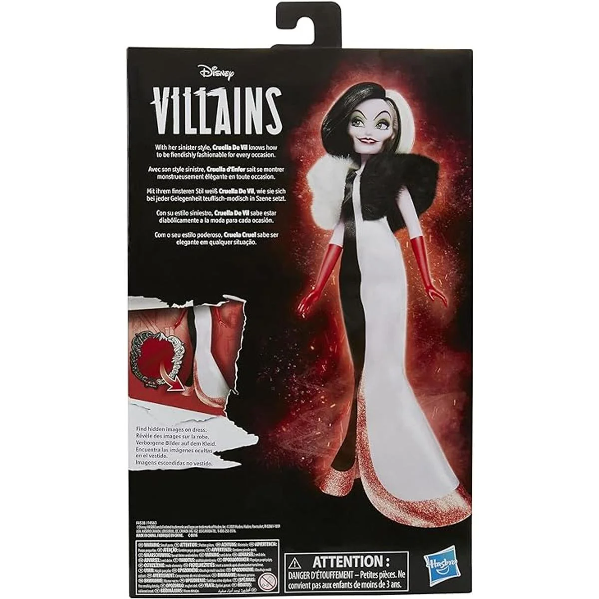 Disney Villains Cruella De Vil Muñeca de moda accesorios_3