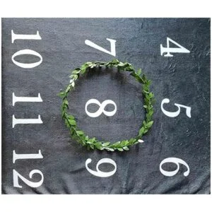 Woodland Manta mensual para bebé diseño de árbol de_7