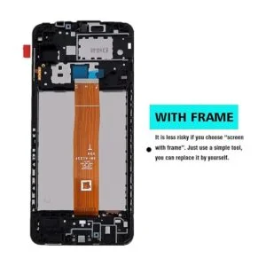 Para Samsung Galaxy A12 de repuesto de pantalla con marco_2