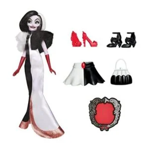 Disney Villains Cruella De Vil Muñeca de moda accesorios_1