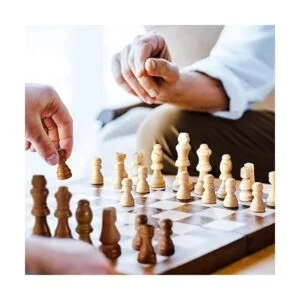 Juego de ajedrez de madera de 80 piezas de ajedrez hecho a_5