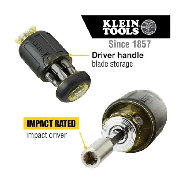 Klein Tools 32308 Destornillador de Stubby Multibit_5