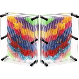 Hacaroa Paquete de 2 pines 3D Art Toy de 8 x 6 pulgadas_1