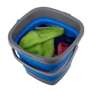 Paquete de 2 cubos de plástico plegables con 1.32 galones_6