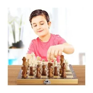 Juego de ajedrez de madera de 80 piezas de ajedrez hecho a_6