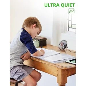 Ventilador de escritorio USB pequeño de 4 pulgadas mini_3