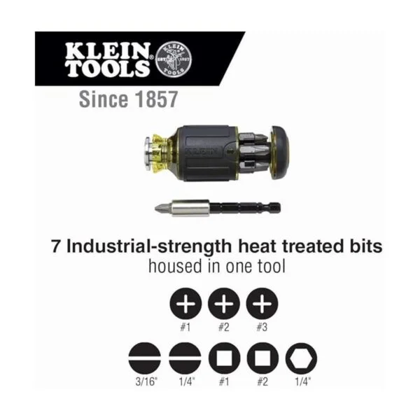 Klein Tools 32308 Destornillador de Stubby Multibit_3