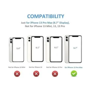 ONETOP Compatible con iPhone 13 Pro Max Funda tipo cartera_2