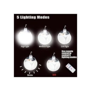 Linterna plegable para camping solar recargable por USB_4