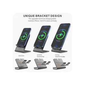 HALLEAST Magsafe Soporte de carga de aleación de aluminio_4