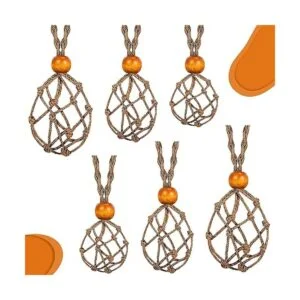 18 piezas de cristal vacío para collar con cuerdas de_6