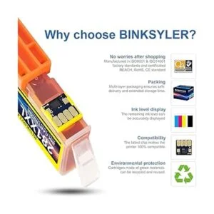 BINKSYLER Cartucho de tinta compatible con 280 PGBK para_5